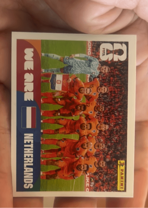 WE ARE NETHERLANDS football sticker scanned with Kopa AI