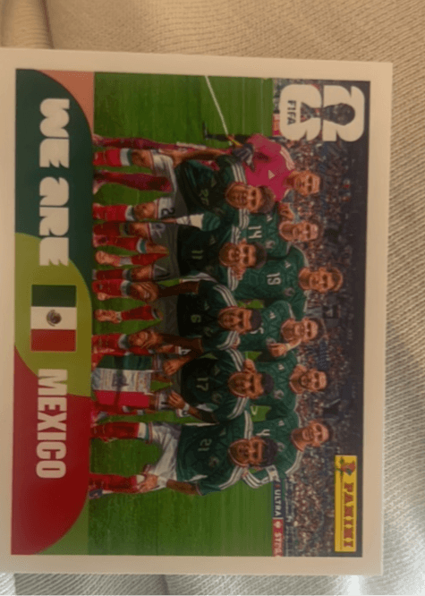 Mexico football sticker scanned with Kopa AI