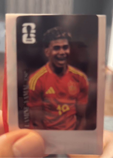 Lamine Yamal football sticker scanned with Kopa AI